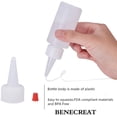 thumbnail image 2 of Paquete de 20 botellas dispensadoras de plástico de 59 ml (2 oz) con tapa roja - Ideales para manualidades, pegamento y otros usos., 2 of 9