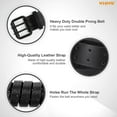 thumbnail image 4 of WHIPPY Leather Belt for Men, Mens Double Prong Casual Leather Belts for Jeans, 4 of 7