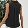 thumbnail image 6 of Posijego Womens Business Tank Tops V Neck Collared Sleeveless Button Down Shirtss Dressy Casual Tank Top, 6 of 7