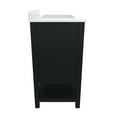 thumbnail image 6 of Emma + Oliver 30 Inch Bathroom Vanity, Single Sink Cabinet with 2 Soft Close Doors and Open Shelf, Carrara Marble Finish Countertop, Black, 6 of 10