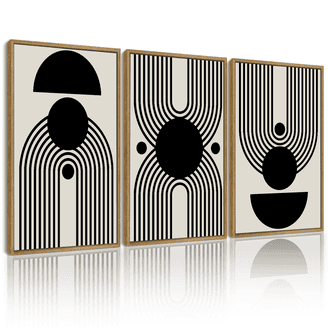 Designart Modern & Contemporary 'Mid Century Momentum Orange IV