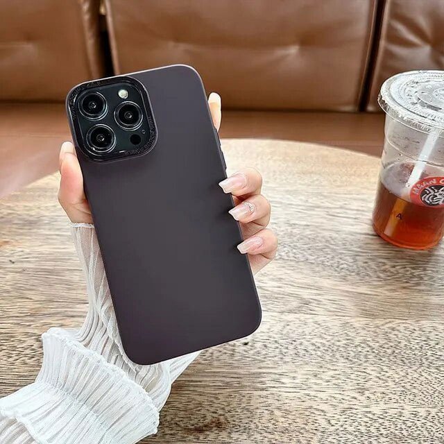 Solid Color Skin-Feel Mobile Phone Case For IPhone 14 13 12 11 Pro Max Skin-Friendly Phone Cover For IPhone 12 13 14 15 ProMax
