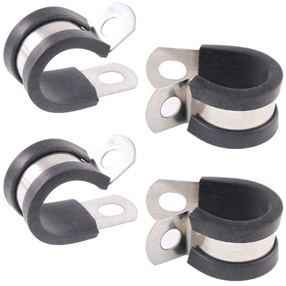 Abrazadera para cable Keadic de 16 mm con goma acolchada, 20 piezas