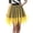 Yellow, variant on Daznico Solid Color Carnival Tiered Mesh Skirt Asymmetrical Hem Party Wear with White Elegant Flowy Design for Festive Events,Mardi Gras Clothing,Mardi Gras Skirt,One Size