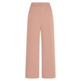 thumbnail image 6 of Pants for Women Work High Waist Straight Fabric Pleated E ant Business Suit Trousers Palazzo Wide Leg Pants, 6 of 7