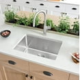 thumbnail image 3 of Blanco 524752 Cuvee 25" Undermount Single Basin Stainless Steel Kitchen Sink - Stainless, 3 of 5