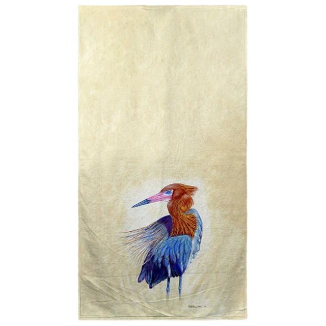 Serviette de Plage Aigrette Rougeâtre