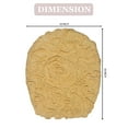 thumbnail image 3 of Home Weavers Modesto Collection 100% Cotton Tufted Toilet Lid Cover, Extra Soft and Absorbent Toilet Lid Cover, Machine Washable, Bathroom Toilet Lid Cover, 18"x18" Toilet Lid Cover, Yellow, 3 of 5
