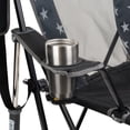 thumbnail image 6 of GCI Outdoor Comfort Pro Rocker Foldable Rocking Camp Chair with Mesh Backrest, Americana Greyscale, 6 of 11