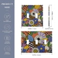 thumbnail image 2 of Yayeee Toggle Light Switch Wall Plate 2-Gang 4.56"x4.48" Decorative Outlet Cover, Blue Floral, 2 of 7