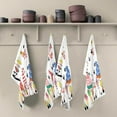 thumbnail image 2 of Summer Time Gnomes Tea Towels 4 Pack Cute Tropical Fruit Kitchen Dish Cloth with Hanging Loop, 18"x28" Lint-Free Absorbent Towel for Kitchen Drying Wiping and Cleaning, 2 of 7