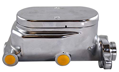 RPC RACING POWER CO. R3500 CROME ALUM MASTER CYLINDER SMOOTH TOP 1 BORE