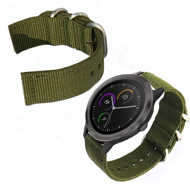 Gwong Electrónica 20 / 22mm Ajustable Militares Espesado Nylon Reemplazo de la correa de la pulsera