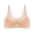 thumbnail image 1 of Ropa interior de verano de seda de hielo sin dejar huellas para mujer, pecho grande, llamativo, anillo de acero pequeño, antiflacidez, talla grande, hermoso sujetador en la espalda, chaleco, 1 of 1