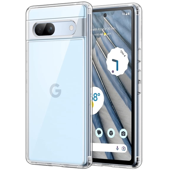 JETech Case for Google Pixel 7a 6.1-Inch 2023, Non-Yellowing Shockproof Bumper Protective Phone Cover, Anti-Scratch Hard PC Back (Clear)