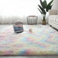 thumbnail image 4 of AMERTEER [Big Clear!]Fluffy Bedroom Rugs Shaggy Design Geometric Area Rug For Girls Kids Room Kids Living Room Home Decor Floor Carpet, 4 of 6