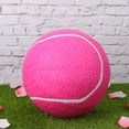 thumbnail image 6 of 1pc 20cm Inflatable Flannel Ball Large Signature Tennis Rubber Ball for Children Outdoor Sports(Pink), 6 of 7