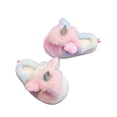 thumbnail image 3 of hirigin Toddler Girl Winter House Shoes, Soft Plush Tie-dye Unicorn Slippers/Slip-on Shoes with Anti-Skid Sole, 3 of 8