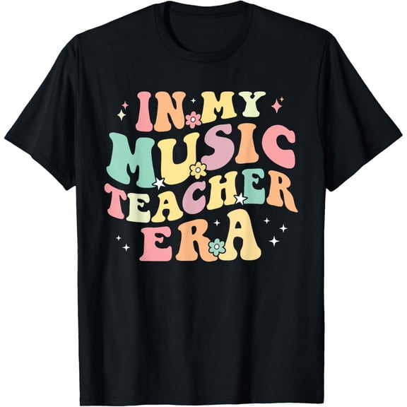 Playful Comfort Tee - In My Music Teacher Era Retro Back To School Musician Band T-Shirt