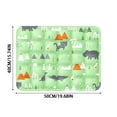 thumbnail image 2 of TIELUTT Pet Mat for Dogs and Cats Green Zoo Design Ice Pad Indoor Summer Comfort for Crate Fan for Dogs Xtra Large Dog Crate Mat Pet Mats Heated Cat Mat Indoor Dog Bed Pad, 2 of 7