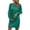 Green, variant on Lindreshi Fall Dresses for Women Homecoming Dresses Women's Winter Casual Solid Color Knitted Sweater Long Sleeve Button Dress