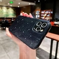 thumbnail image 5 of Cute Glitter Phone Case for iPhone 12 Pro Max 6.7 inch, Sparkly Bling Rubber Gel Slim Bumper Shockproof Protective Cover for Women Girls (Black), 5 of 13