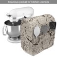 thumbnail image 2 of Beige Stand Mixer Cover, Contemporary Illustration of Marine Animals in Retro Style Octopus Crab Seahorse Art, Kitchen Appliance Organizer Bag Cover with Pockets, 5 Quarts, Beige Brown, by Ambesonne, 2 of 4