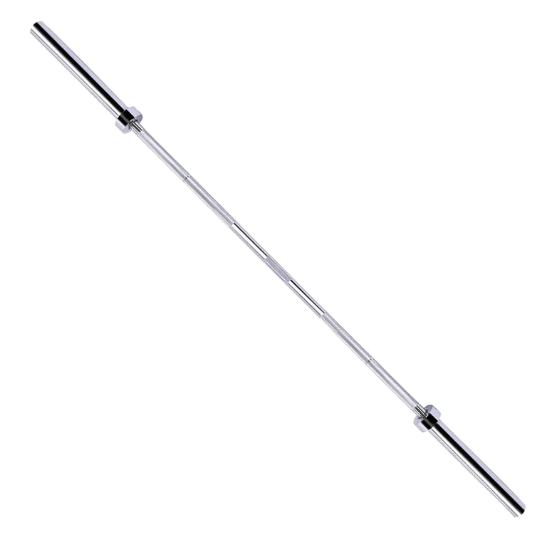 FlexWave Olympic Barbell, 6ft, 2-inch, Silver photo 1