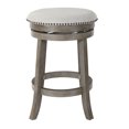 thumbnail image 2 of OSP Home Furnishings Backless Swivel Stool in Antique Grey Finish 2-Pack, 2 of 3