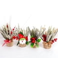thumbnail image 3 of Mini árboles de Navidad adorno de escritorio tela de espuma de PVC accesorios para el hogar decoración del hogar adornos de fiesta tamaño Kits de decoración para fiestas Rojo/Tamaño Pequeño Bewildely HA070117-04, 3 of 6