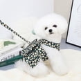 thumbnail image 3 of Summer Small Dog Dress Pet Harness with Breast Strap Traction Rope Cat Dogs Clothes Harness Vest Princess Tutu Dress Skirt, 3 of 6