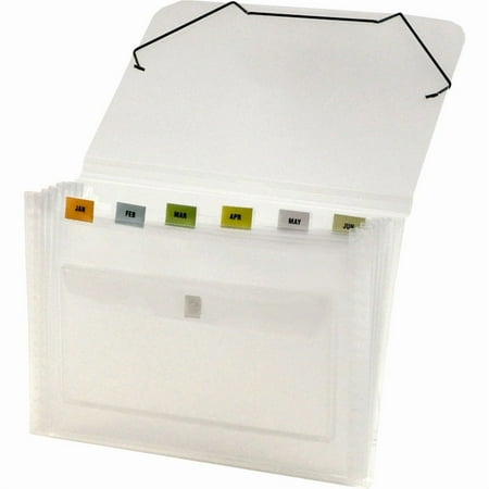 (Price/EACH)CLEAR-LINE 7-pocket Poly Expanding File-Clear