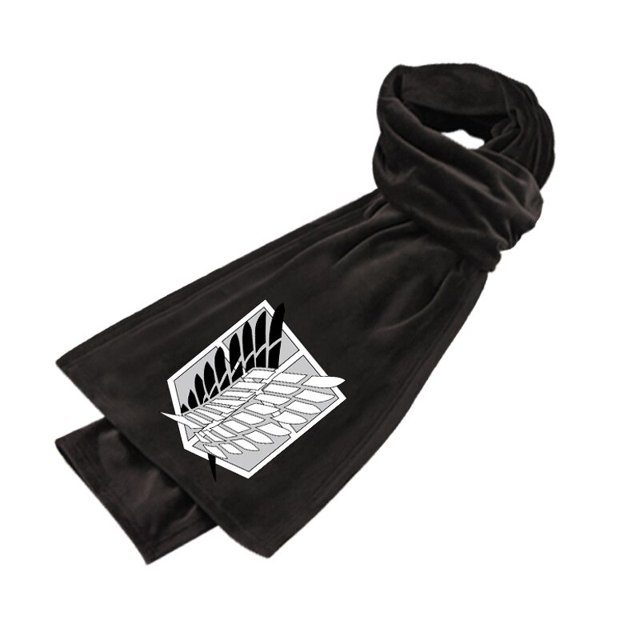 Bufanda de Cosplay de Anime Attack on Titan, chal de cuello cálido Unisex, fiesta de disfraces de Halloween, Shingeki no Kyojin, 170cm, Otoño e Invierno Fivean unisex