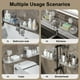 thumbnail image 3 of Estante para grifo de baño con ventosas, estante de almacenamiento montado en la pared, plástico transparente o gris de 20", soporte de carga fuerte, orificios de drenaje, organizador multiusos para, 3 of 7