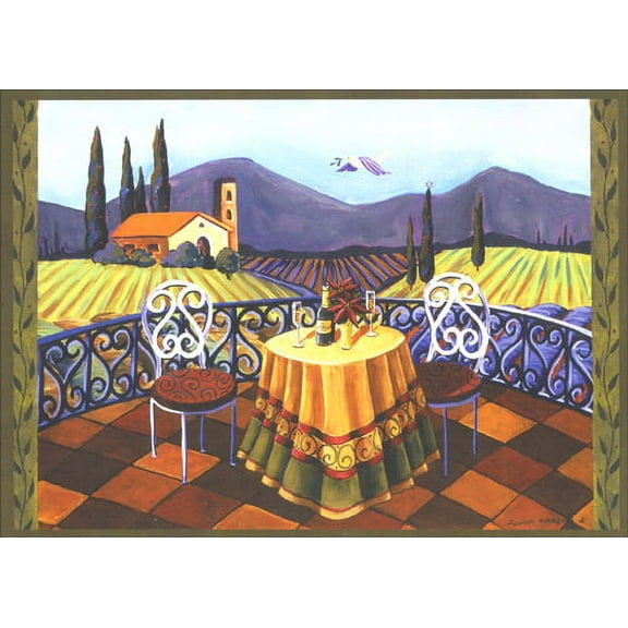 LPG Greetings Wine Country Table 2 Holiday Card (1 card/1 envelope)