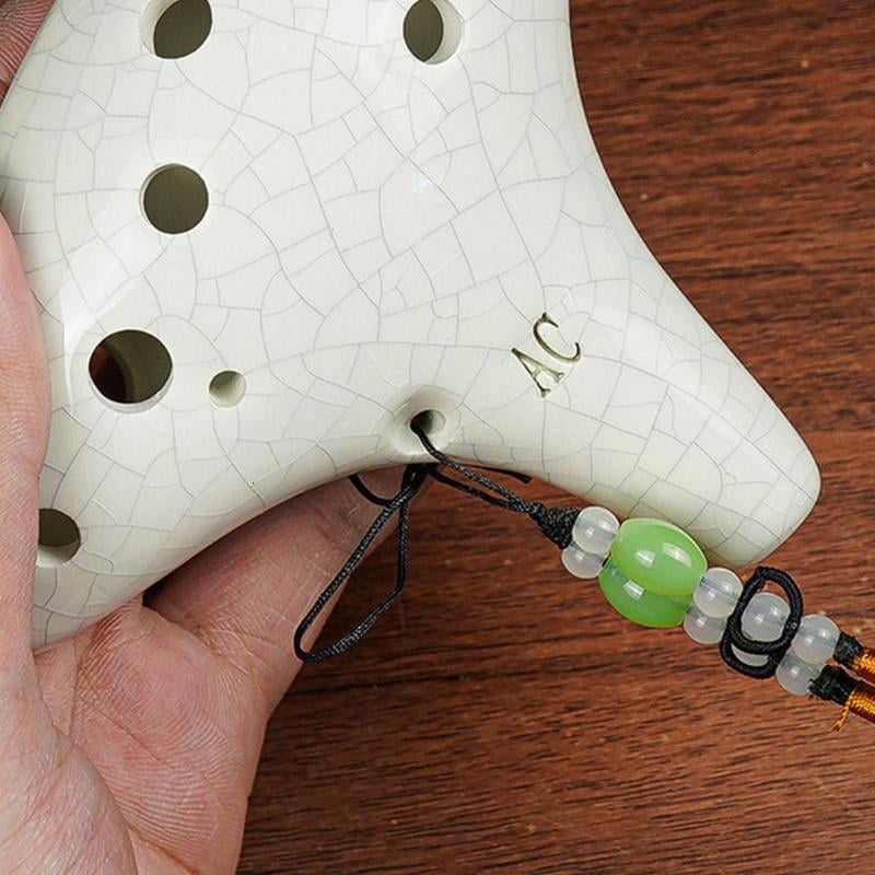 CEORPER Premium Ceramic 12 Hole Ocarina Portable for Music Enthusiasts and Students