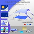 thumbnail image 6 of CUUPO 7×7 FT Beach Tent Sun Shade Shelter UPF50+ UV Protection, Outdoor Canopy Tent Sun Shade with 2 Poles for Beach, Camping, Fishing, Backyard and Picnics Royal Blue, 6 of 7