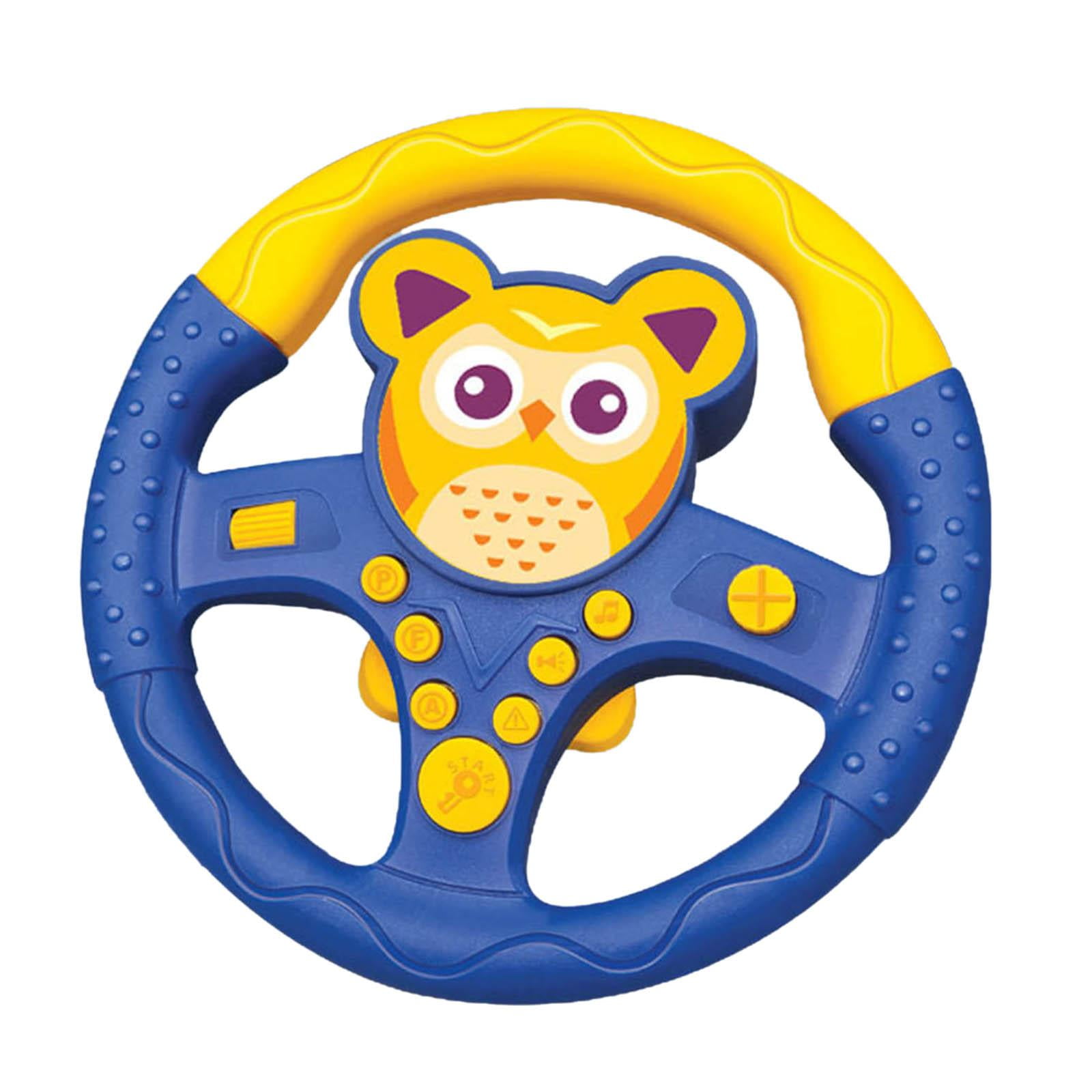 Simulation Steering Wheel Car Seat Toy Songs and Lights Interactive