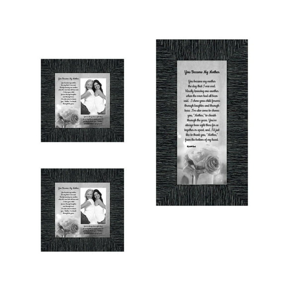 Picture Frame Set, 3 Piece Customizable Multi pack, 1-4x10, 2-4x4, for Instagram Photo Wall Gallery or Tabletop Display