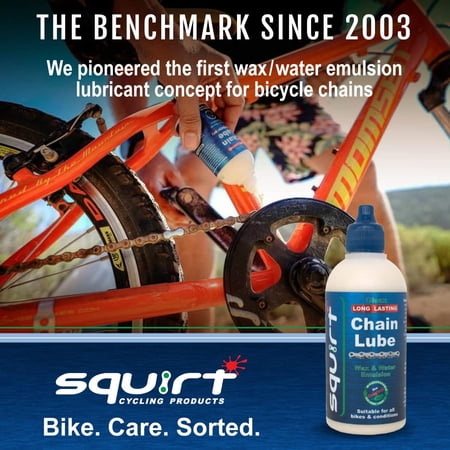 squirt スクワート CHAIN LUBE チェーンルブ 自転車用 ワックス系チェーン潤滑剤 120ml
