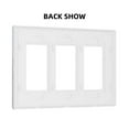 thumbnail image 2 of Neon Color Tropical Plant Switch Cover Decorative Wall Plate 3-Gang Screwless Standard Size, 2 of 5