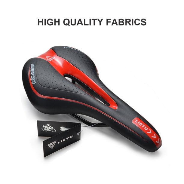 IMAGE Bike Saddle Professional Shock-Resistant Sturdy Lightweight Comfortable Gel Cushion Pad Bicycle Seat Cycling Seat with Scale Mark Perfect for Mountain Bike MTB and Road Bike
