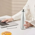 thumbnail image 6 of AuroraX Travel Water Bottles Insulated Stainless Steel Vacuum Cups,Keep Drinks Hot or Cold Portable Double Wall Glitter Mug(Silver), 6 of 6