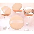 thumbnail image 5 of 12 Pcs Cotton Powder Puffs Round Makeup Puffs Pads with Strap Washable Large Face Body Powder Puffs for Loose Mineral Powder, 5 of 5