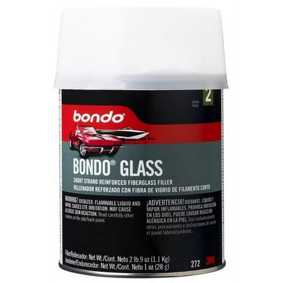 QT Glass Body Filler With Cap Reinforced With Strands Of Fiberglass, Each