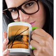 thumbnail image 2 of 3drose, Humming Bird Silhouette, 11oz Two-tone Green Mug, 2 of 6