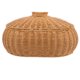 thumbnail image 3 of Cesta tejida con tapa, cesta para el hogar, cesta para guardar comida, pan, frutas y huevos., 3 of 5