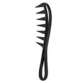 thumbnail image 3 of Wide Tooth Comb, Ergonomic Handle Hair Comb Rounded Edges  For Comb Hair For Barber Black,Gray, 3 of 8