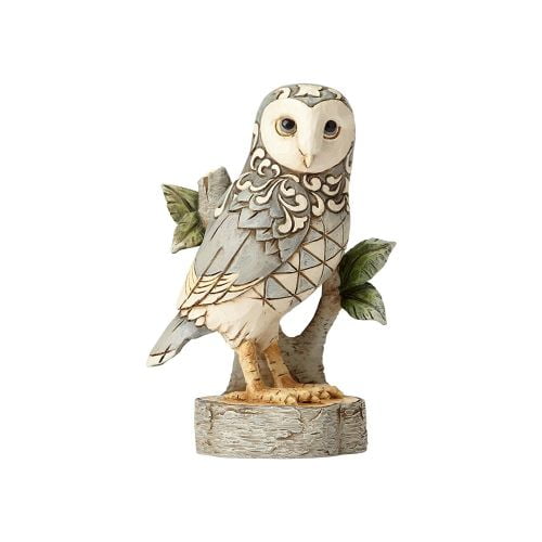 Jim Shore HWC Wisdom Begins with Wonder White Woodland Owl Figurine 4056970 New