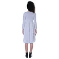 thumbnail image 3 of Moomaya Robe à Manches Longues pour Femmes, Taille Rassemblée, Coupe Décontractée, avec Poches, 3 of 7